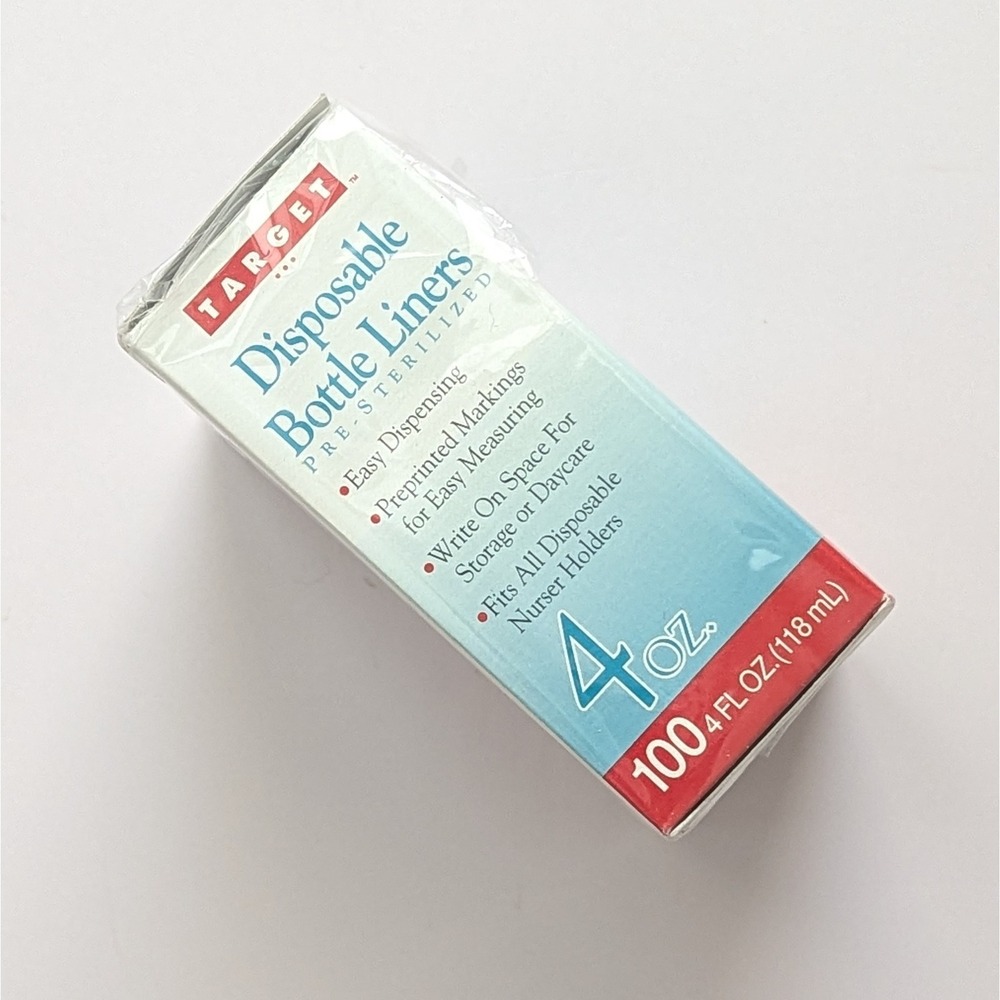 Vintage Target 96 Count Disposable Sterilized Baby Bottle Liners 4oz USA 1996 - Picture 5 of 8